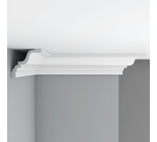 Плинтус потолочный гладкий Decomaster 135х142х2400 мм 96271
