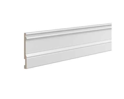 Плинтус крашеный Ultrawood белый Base 0002 p 2000×133×14