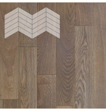Паркет Елка Французская Lab Arte Chevron Дуб Натур Гамлет лак 400/348х90х14/3/60°
