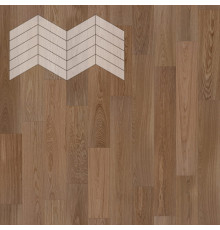 Паркет Елка Французская Lab Arte Chevron Дуб Натур Норвег лак 400/348х90х14/3/60°
