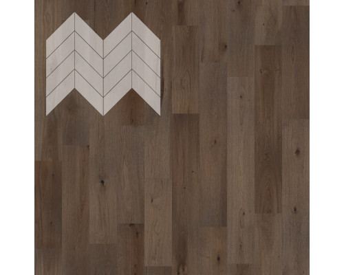 Паркет Елка Французская Lab Arte Chevron Дуб Селект Кайт лак 600/450х150х14/3/45°
