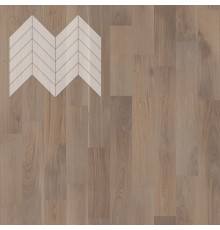Паркет Елка Французская Lab Arte Chevron Дуб Селект Беж лак 600/475х125х14/3/45°