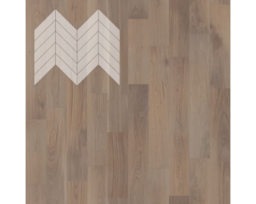 Паркет Елка Французская Lab Arte Chevron Дуб Селект Беж лак 600/475х125х14/3/45°
