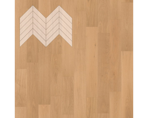 Паркет Елка Французская Lab Arte Chevron Дуб Рустик Флора лак 600/490х110х14/3/45°
