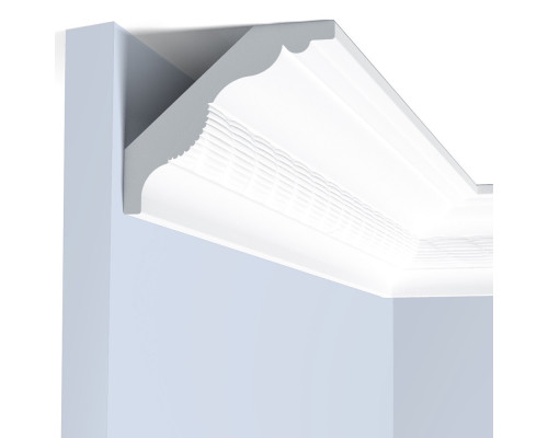 Потолочный плинтус под покраску Hiwood A90E2 2000×71×60