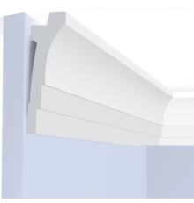 Потолочный плинтус под покраску Hiwood A120 с подсветкой 2000×36×120