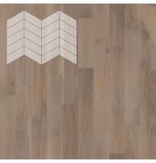 Паркет Елка Французская Lab Arte Chevron Дуб Селект Беж лак 400/328х125х14/3/60°