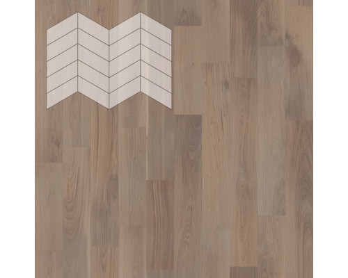 Паркет Елка Французская Lab Arte Chevron Дуб Селект Беж лак 400/328х125х14/3/60°