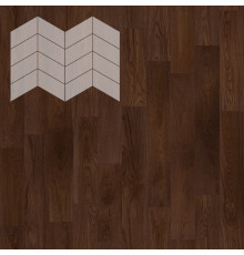 Паркет Елка Французская Lab Arte Chevron Дуб Натур Бронза лак 400/313х150х14/3/60°
