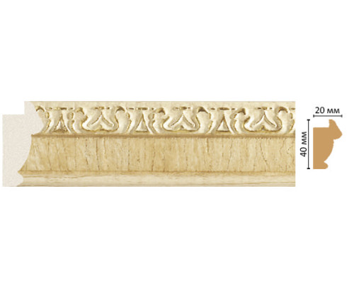 Багет интерьерный DECOMASTER 807-5 40х20х2900 мм 807-5