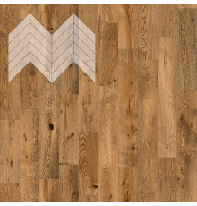 Паркет Елка Французская Lab Arte Chevron Дуб Рустик Эбен лак 600/490х110х14/3/45°
