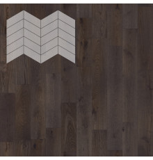 Паркет Елка Французская Lab Arte Chevron Дуб Рустик Грот лак 400/328х125х14/3/60°

