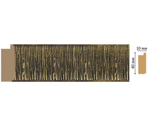 Молдинг DECOMASTER 109-28 40х10х2400 мм 109-28