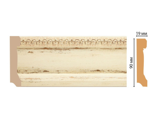 Плинтус напольный DECOMASTER 166-1028 90х19х2400 мм MAS36625