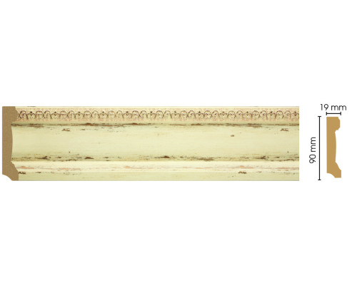 Плинтус напольный DECOMASTER 166-1028 90х19х2400 мм MAS36625