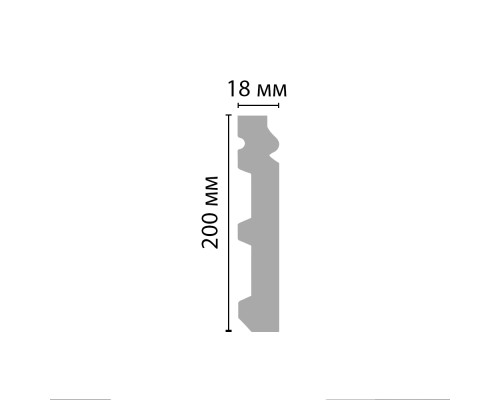 Плинтус напольный DECOMASTER A245 200х18х2000 мм A245