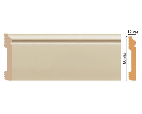 Плинтус напольный DECOMASTER D005-61 ДМ 79х13х2400 мм D005-61 ДМ