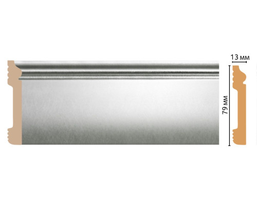 Плинтус напольный DECOMASTER D005 79х13х2400 мм D005-375ДМ