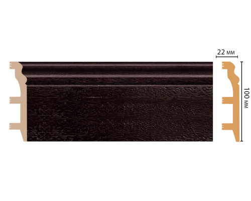 Плинтус напольный DECOMASTER D232-433 100х22х2400 мм D232-433