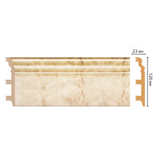 Плинтус напольный DECOMASTER D233-80 ДМ 120х23х2400 мм D233-80 ДМ