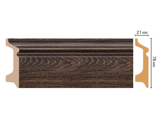 Плинтус напольный Decomaster D122-81 78x21x2400 мм D122-81