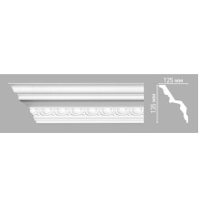 Плинтус потолочный DECOMASTER 95106 с рисунком 125х135х2400 мм 95106