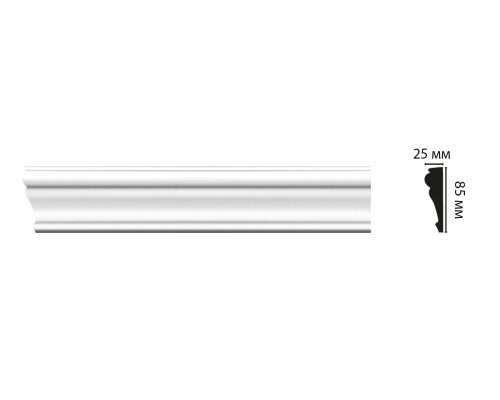 Плинтус потолочный DECOMASTER D152 85х25х2000 мм D152