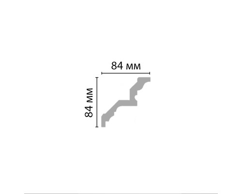 Плинтус потолочный гладкий DECOMASTER DP-377 84х84х2400 мм DP-377