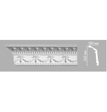 Плинтус потолочный с рисунком DECOMASTER 95142 (240х100х2400мм)

