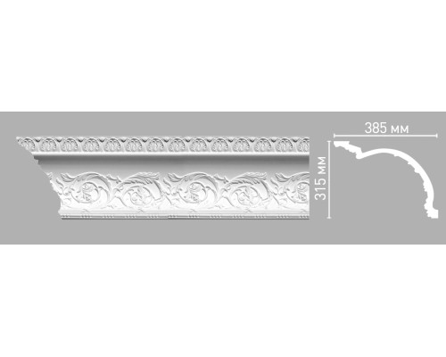 Плинтус потолочный с рисунком DECOMASTER 95145 (315х385х2400мм)
