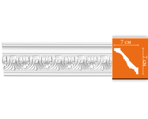 Плинтус потолочный с рисунком DECOMASTER 95622F гибкий 70х70х2400 мм 95622F