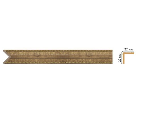 Угол декоративный DECOMASTER 116M-3 22х22х2400 мм 116M-3