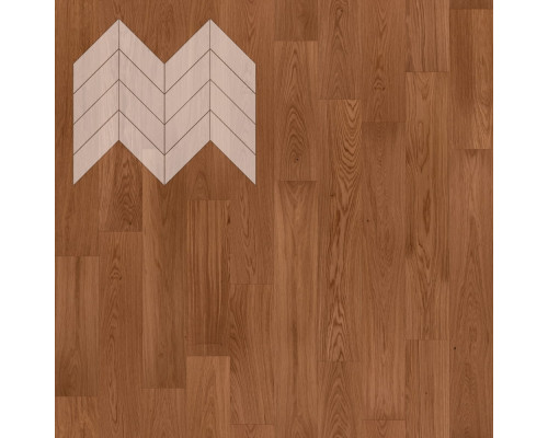 Паркет Елка Французская Lab Arte Chevron Дуб Селект Хани лак 600/450х150х14/3/45°
