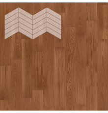 Паркет Елка Французская Lab Arte Chevron Дуб Селект Хани лак 400/348х90х14/3/60°
