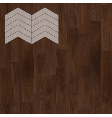 Паркет Елка Французская Lab Arte Chevron Дуб Натур Бронза лак 400/337х110х14/3/60°
