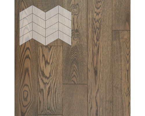 Паркет Елка Французская Lab Arte Chevron Дуб Рустик Ариста лак 400/313х150х14/3/60°