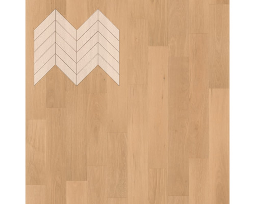 Паркет Елка Французская Lab Arte Chevron Дуб Селект Бург лак 600/475х125х14/3/45°
