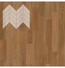 Паркет Елка Французская Lab Arte Chevron Дуб Натур Гридж лак 600/450х150х14/3/45°
