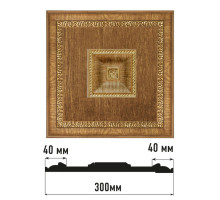 Декоративное панно DECOMASTER из полистирола 300x300x32 мм D31-4