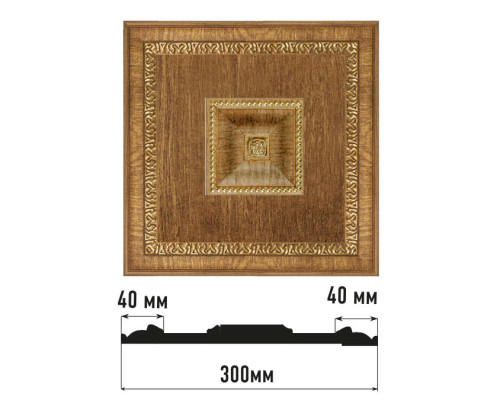 Декоративное панно DECOMASTER из полистирола 300x300x32 мм D31-4