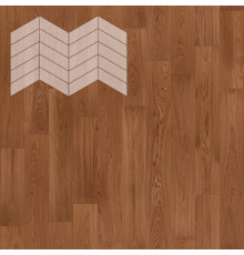 Паркет Елка Французская Lab Arte Chevron Дуб Рустик Хани лак 400/337х110х14/3/60°
