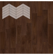 Паркет Елка Французская Lab Arte Chevron Дуб Натур Бронза лак 400/348х90х14/3/60°
