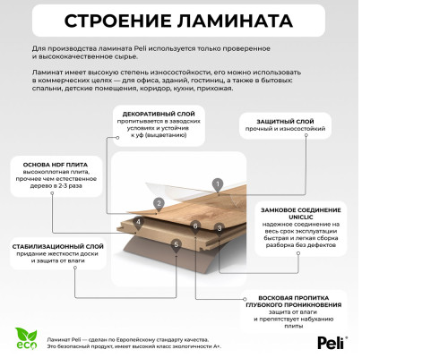 Ламинат Peli Loft LF 706 Кульский Каштан
8391