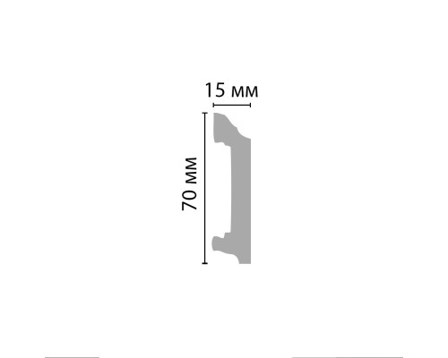 Плинтус напольный DECOMASTER A025 70х15х2000 мм A025