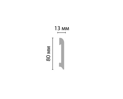 Плинтус напольный DECOMASTER D037-115 ДМ 80х13х2400 мм D037-115 ДМ
