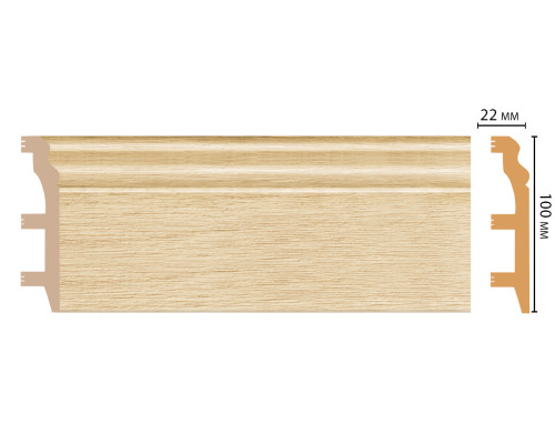 Плинтус напольный DECOMASTER D232-71ДМ (100222400мм)
