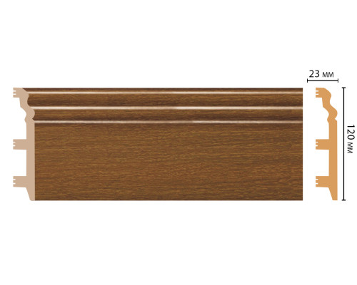 Плинтус напольный DECOMASTER D233-85 ДМ 120х23х2400 мм D233-85 ДМ