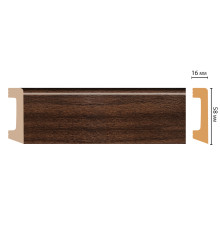 Плинтус напольный DECOMASTER D234-438 58х16х2400 мм D234-438