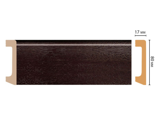 Плинтус напольный DECOMASTER D235-433 80х17х2400 мм D235-433