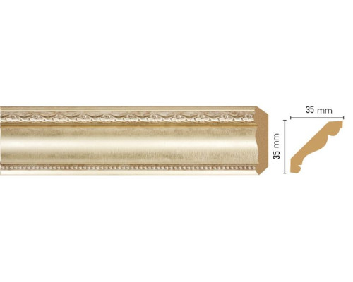 Плинтус потолочный DECOMASTER 155S-937 35х35х2400 мм 155S-937